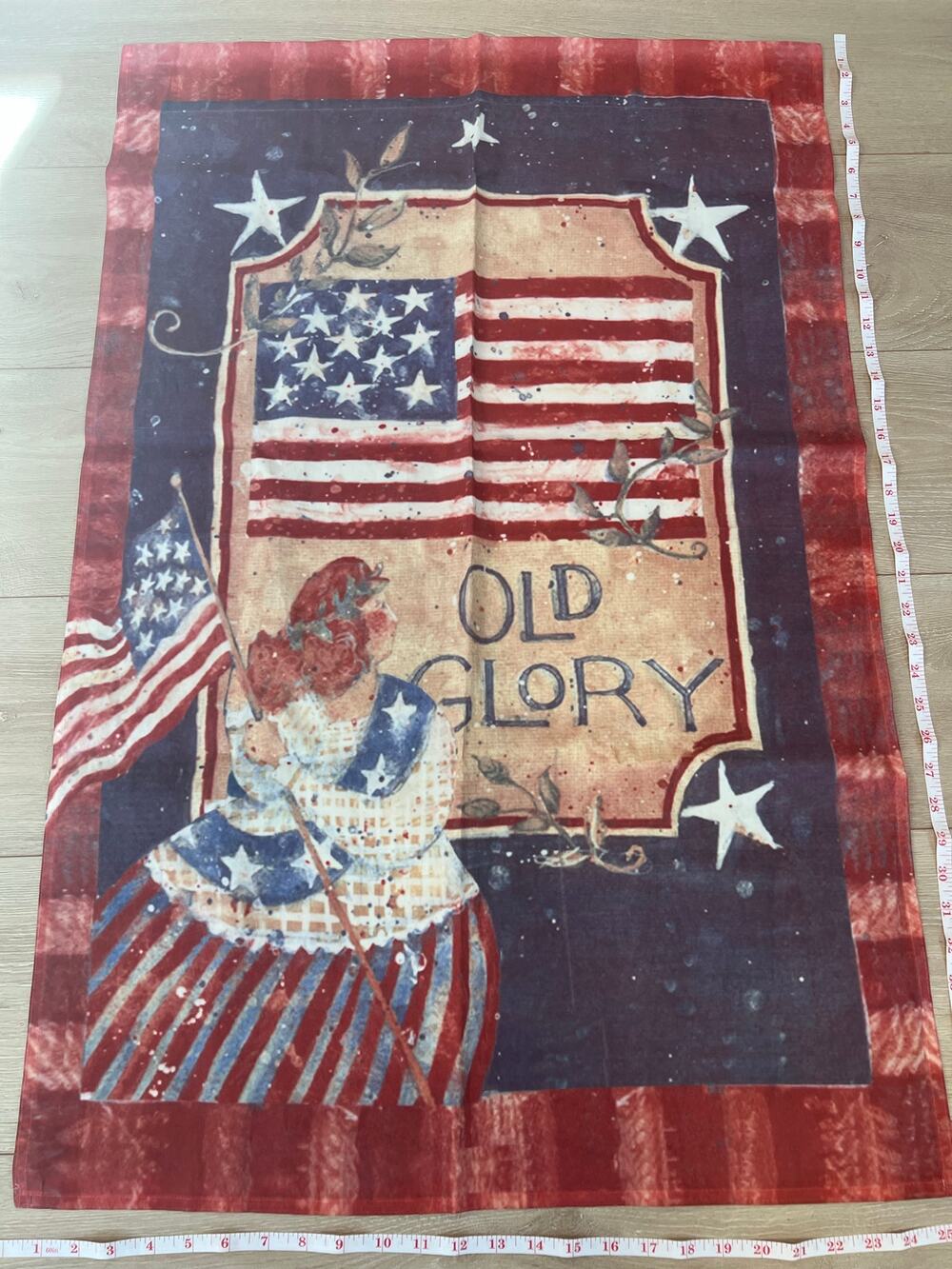 Vintage Outdoor Porch Flag Patriotic American Flag Old Glory USA JL
